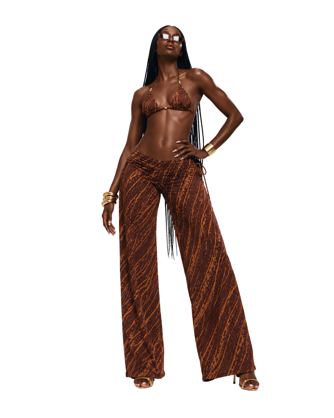 Wide-leg Palazzo Trousers